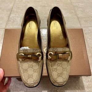 NIB Gucci Tess S Gomma Monogram Loafer